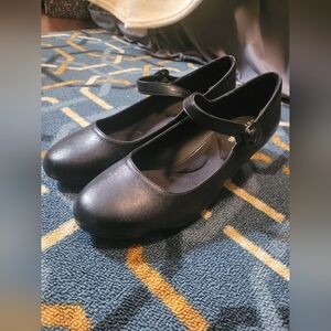 Black Mary Jane Kitten Heels